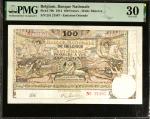 BELGIUM. Banque Nationale de Belgique. 100 Francs, 1914. P-79b. PMG Very Fine 30.