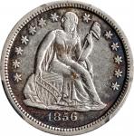 1856-O Liberty Seated Dime. Fortin-104. Repunched Date. EF Details--Scratch (PCGS).