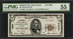 Atlantic City, New Jersey. $5 1929 Ty. 1. Fr. 1800-1. The Boardwalk NB. Charter #8800. PMG About Unc