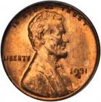 1931-S Lincoln Cent. MS-65 RD (PCGS).