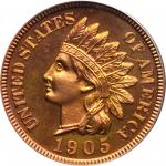 1905 Indian Cent. Snow-PR1, the only known dies. Proof-66 RD Cameo (PCGS).