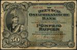 Deutsch-Ostaffikanische Bank, German East Africa, 50 Rupien, 15th June 1905, serial number 10969, (P