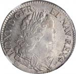FRANCE. Ecu de Navarre, 1718-A. Paris Mint. Louis XV. NGC MS-62.