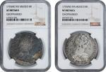 MEXICO. Duo of Chopmarked 8 Reales (2 Pieces), 1776-Mo FM. Mexico City Mint. Charles III. Both NGC C