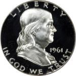 1961 Franklin Half Dollar. FS-801. Doubled Die Reverse. Proof-67 Cameo (PCGS).