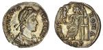 Theodosius I (AD 379-395), AR Siliqua, Rome, pearl-diademed, draped and cuirassed bust right, rev. v
