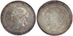 1867年香港壹圆银币，PCGS AU Details