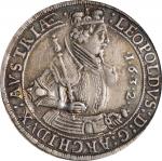 AUSTRIA. Taler, "1632" (ca. 1635). Hall Mint. In the name of Archduke Leopold V. PCGS Genuine--Mount