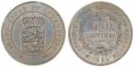 Luxembourg,Copper pattern 10 Centimes, 1889, Essai,PCGS SP63BN, rare.