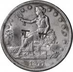 1877-S Trade Dollar--Chopmark--EF Details--Cleaning (PCGS).