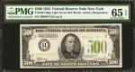 Fr. 2201-Blgs. 1934 $500  Federal Reserve Note. PMG Gem Uncirculated 65 EPQ.