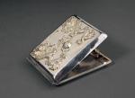 清末民初美国海军陆战队定制银质烟盒