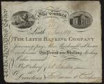Leith Banking Company, 1 guinea, 1 June 1819, serial number 152/208, (PMS LB5b), manuscript annotati