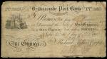 Brimscombe Port Bank (Richard Miller & Compy), 1 guinea, 1 November 1818, serial number 208, black a