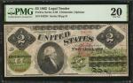 Fr. 41a. 1862 $2 Legal Tender Note. PMG Very Fine 20.