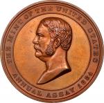 1884 United States Assay Commission Medal. By George T. Morgan. JK AC-27. Rarity-5. Copper. MS-64 BN