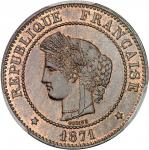 FRANCE - FRANCEGouvernement de Défense Nationale (1870-1871). 5 centimes, Cérès 1871, A, Paris.  PCG