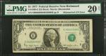Fr. 1909-E. 1977 $1 Federal Reserve Note. Richmond. PMG Very Fine 20 Net. Rust. Mismatched Serial Nu