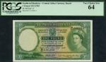 Southern Rhodesia, Central Africa Currency Board, £1, 10 September 1955, serial number B/311 006914,