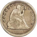 1875-CC Liberty Seated Quarter. VG Details--Cleaned (PCGS).