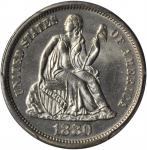 1880 Liberty Seated Dime. MS-64+ (PCGS).
