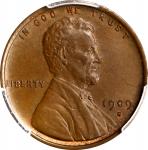 1909-S Lincoln Cent. V.D.B. Unc Details--Cleaned (PCGS).