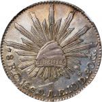 MEXICO. 8 Reales, 1869-O AE. Oaxaca Mint. NGC AU Details--Cleaned.