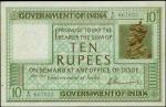 INDIA. British Administration. 10 Rupees, ND (1917-30). P-6. PMG Choice Extremely Fine 45 Net. Rust.