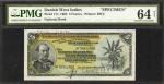 DANISH WEST INDIES. Den Dansk Vestindiske National Bank. 5 Francs, 1905. P-17s. Specimen. PMG Choice