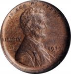 1911-S Lincoln Cent--Broadstruck--MS-63 BN (NGC).
