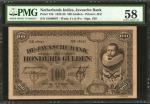 1925-28年荷属印度爪哇银行100盾。 NERLANDS INDIES. Javasche Bank. 100 Gulden, 1925-28. P-73b. PMG Choice About U