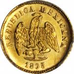 MEXICO. Peso, 1895-Mo M. Mexico City Mint. PCGS MS-65+ Gold Shield.
