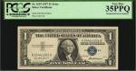 Fr. 1619. 1957 $1 Silver Certificate. PCGS Currency Very Fine 35 PPQ. Mismatched Serial Numbers.
