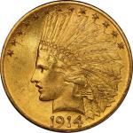 1914 Indian Eagle. MS-64+ (PCGS).