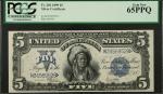 Fr. 281. 1899 $5 Silver Certificate. PCGS Currency Gem New 65 PPQ.