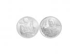 1998年刘少奇诞辰100周年纪念银币2枚，面值10元，重量1盎司