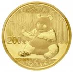 2017年熊猫纪念金币15克 完未流通