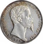 ITALY. Sardinia. 5 Lire, 1850-P. Genoa Mint; mm: anchor. Vittorio Emanuele II. PCGS Genuine--Cleaned