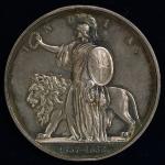 INDIA British India イギリス领インド AR Medal 1858   12时の所に、発行时に付いていた留め金を外した迹あり EF