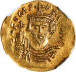 PHOCAS, 602-610. AV Solidus (4.51 gms), Constantinople Mint, 5th Officina, 607-609. NGC Ch EF, Strik