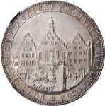 GERMANY. Frankfurt. Taler, 1863. Free City. NGC MS-63.