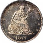 1877 Twenty-Cent Piece. Proof-64 (PCGS). CAC.