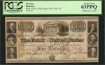 Philadelphia, Pennsylvania. (Third) Bank of the United States. December 15, 1840. $1000 Post Note. P