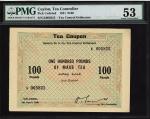 Ceylon Tea Controller Coupon, 100 pounds, 1941, serial number K 005825, (Pick unlisted, Singh C-T5),