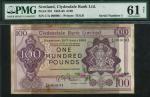 Clydesdale Bank Limited, ｣100, 29 April 1965, serial number C/A 000001, purple and multicoloured, ar