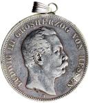 1876H德国5马克银币，AVF，上方装有挂钩