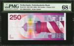 NETHERLANDS. Nederlandsche Bank. 250 Gulden, 1985 ND (1986). P-98. PMG Superb Gem Uncirculated 68.