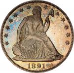 1891 Liberty Seated Half Dollar. Proof-65 (PCGS). CAC.