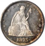 1875 Twenty-Cent Piece. Proof-65 Cameo (PCGS).