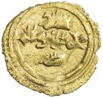 SICILY: Roger I, 1072-1101, AV tari (0.93g) (Messina), ND, Spahr-9, Arabic texts only, both sides: M